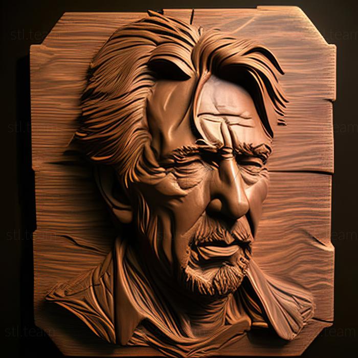 3D model Hans Gruber Die HardAlan Rickman (STL)